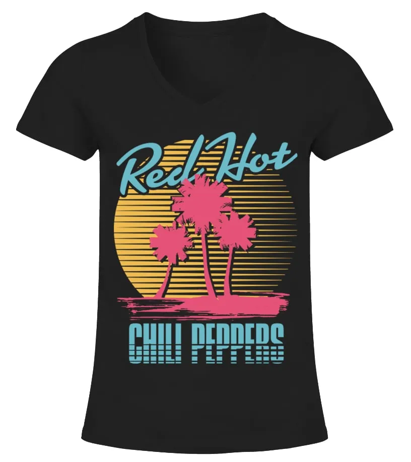 Red Hot Chili Peppers BK (10) Camiseta cuello pico Mujer
