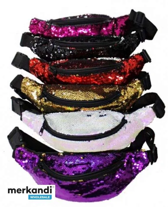 RIñONERAS DE LENTEJUELAS REVERSIBLES A GRANEL  SURTIDO DE 36 PIEZAS EN ORO, PLATA, NEGRO, ROSA, FUCSIA, ARCO IRIS
