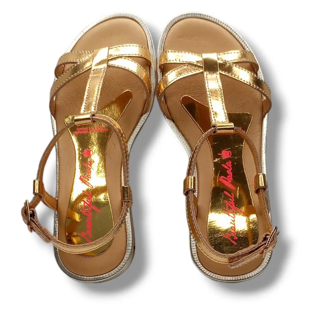 Sandalia Pablosky Abierta 801581 ORO CORDONETS
