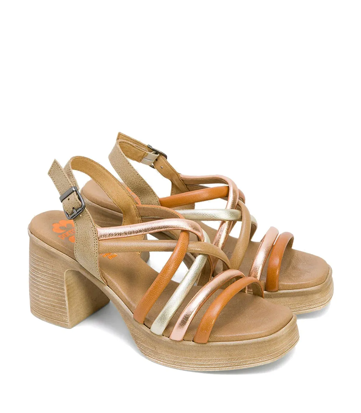 SANDALIAS DE TACÓN PORRONET IDRA 3051 ARENA