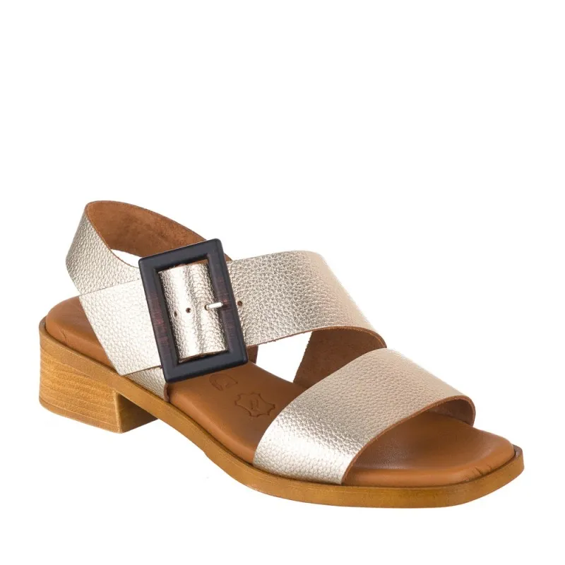 Sandalias De Tacón Zapp 4186 Mujer Oro