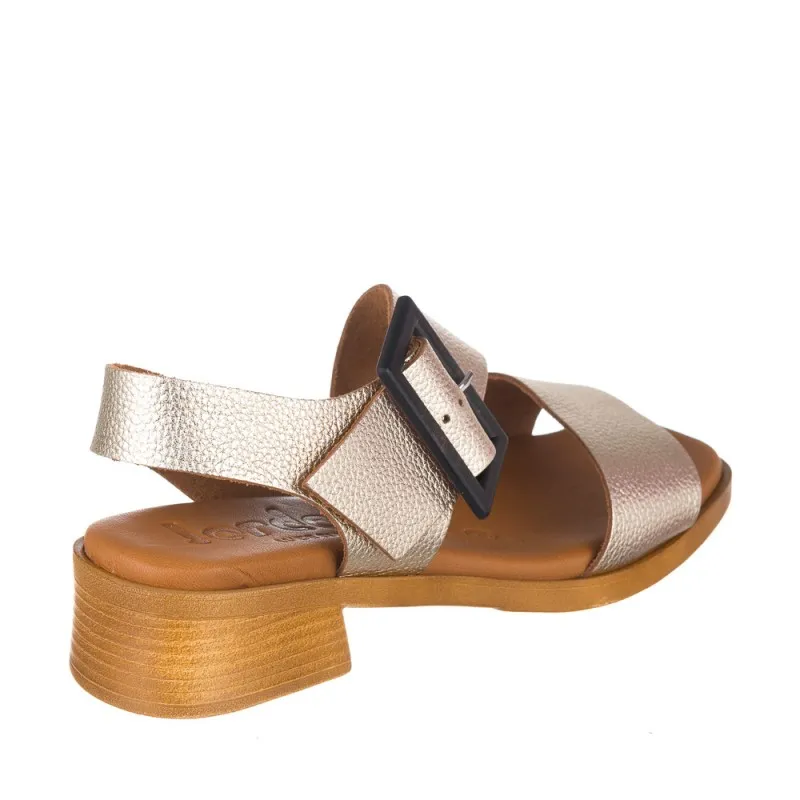 Sandalias De Tacón Zapp 4186 Mujer Oro