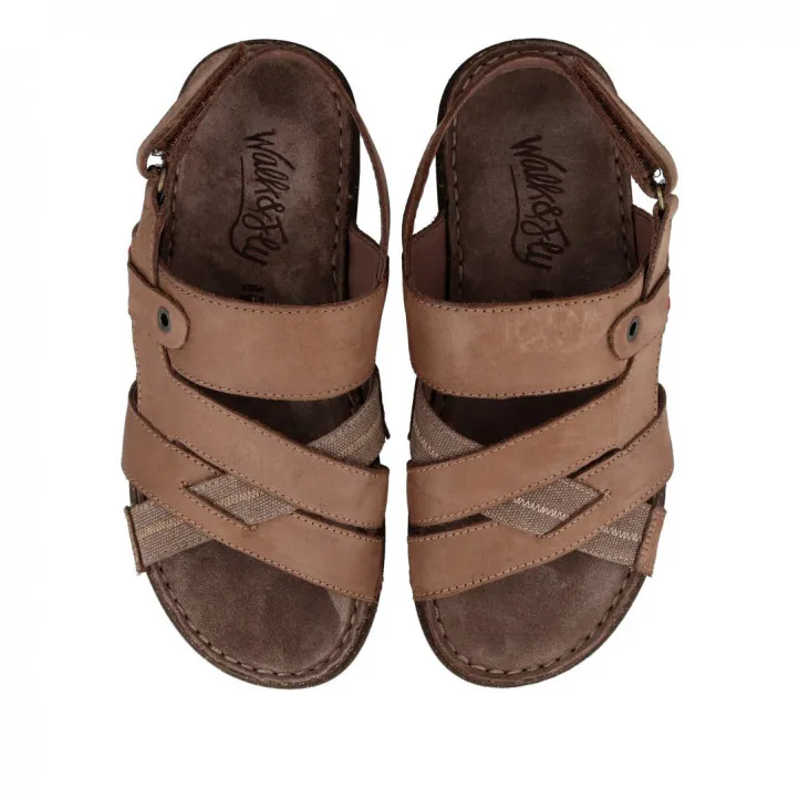 SANDALIAS MARRONES WALK AND FLY LA RAMBLA 680 28201 WALK AND FLY