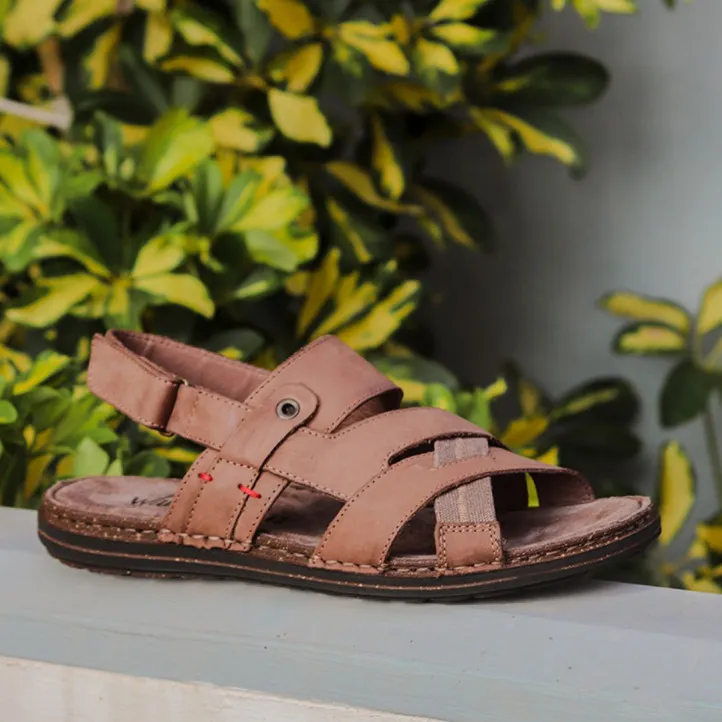 SANDALIAS MARRONES WALK AND FLY LA RAMBLA 680 28201 WALK AND FLY