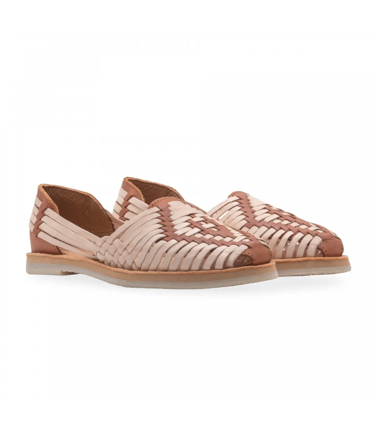 SANDALIAS PLANAS PIEL MUJER MEXAS ZICATELA