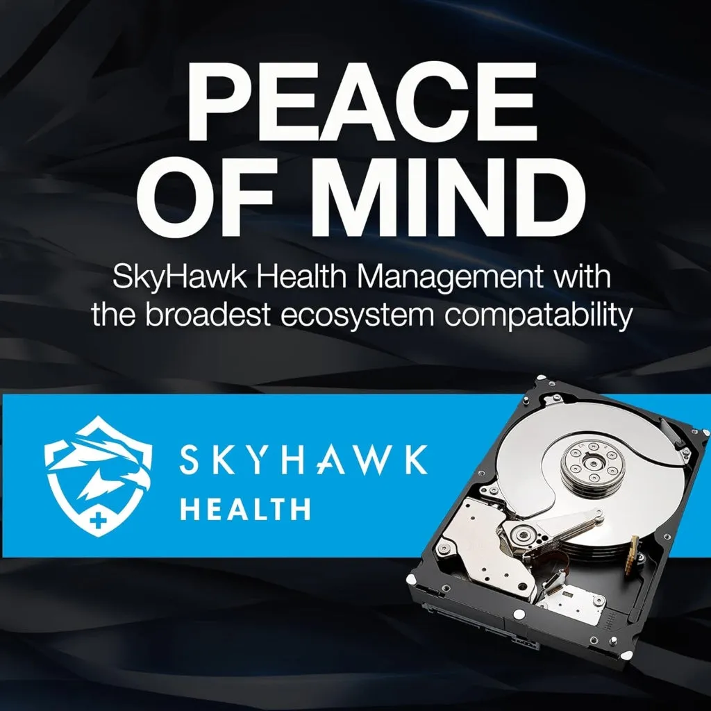 Seagate Disco Duro Interno 6TB HDD SkyHawk, ST6000VX009