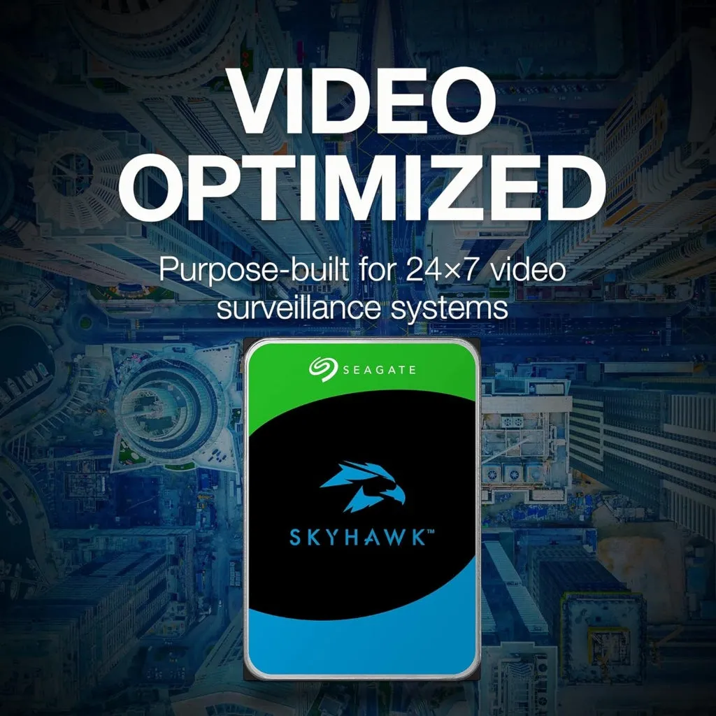 Seagate Disco Duro Interno 6TB HDD SkyHawk, ST6000VX009