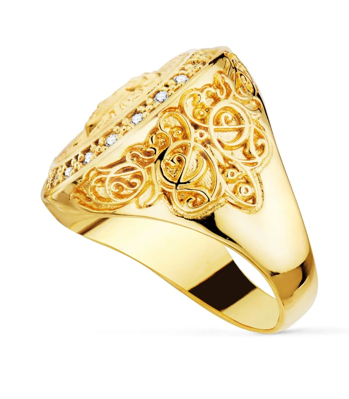 Sello Medalla Medusa Oro Amarillo 18K