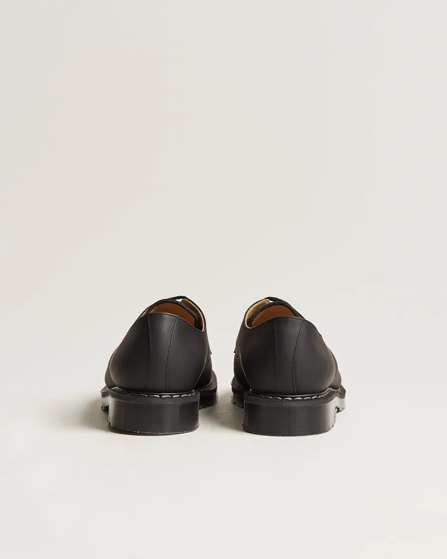 Solovair 3 Eye Gibson Shoe Black Greasy