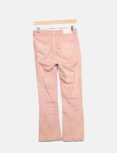 Springfield Jeans denim flare rosa