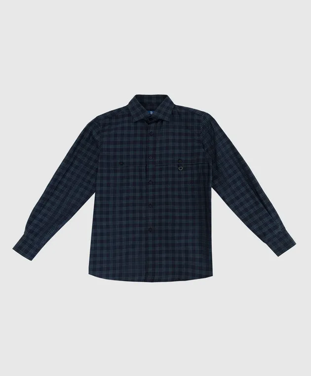 Stefano Ricci Children's checkered shirt