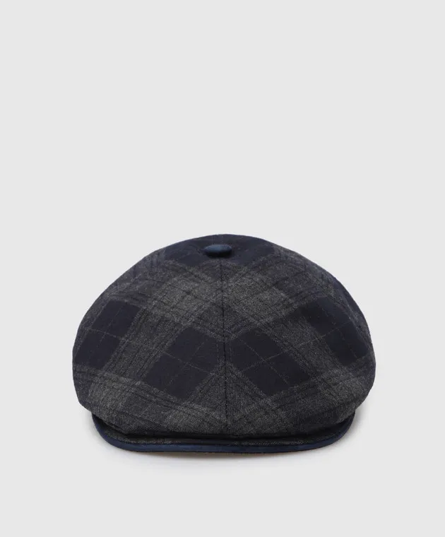 Stefano Ricci Children's plaid wool cap