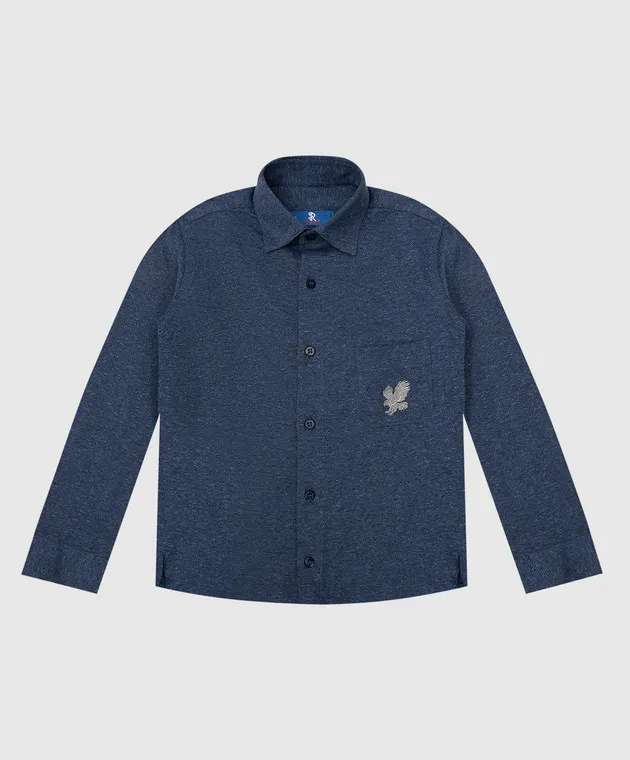 Stefano Ricci Children's shirt with an emblem