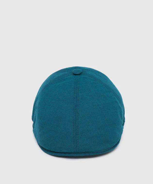 Stefano Ricci Children's turquoise wool cap