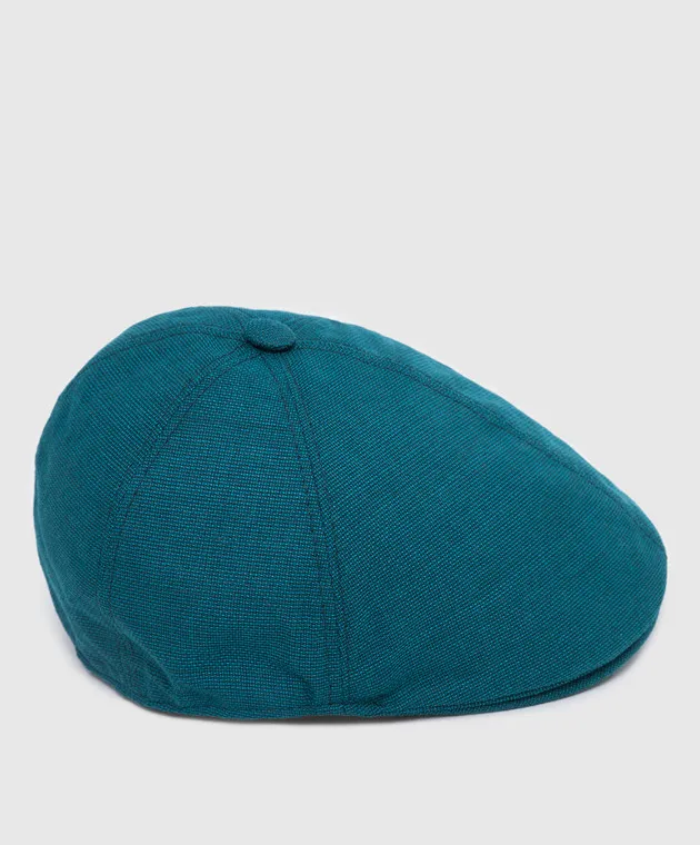Stefano Ricci Children's turquoise wool cap