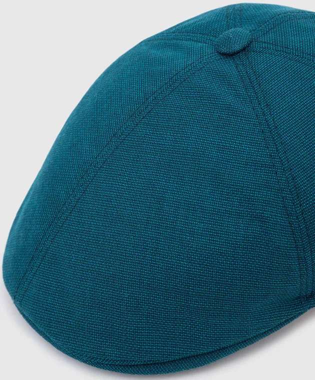 Stefano Ricci Children's turquoise wool cap