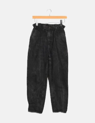 Stradivarius Jeans negro jogger