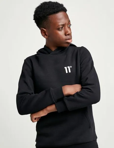 SUDADERA ELEVEN DEGREES CAPUCHA JR CORE SMALL LOGO  BLACK