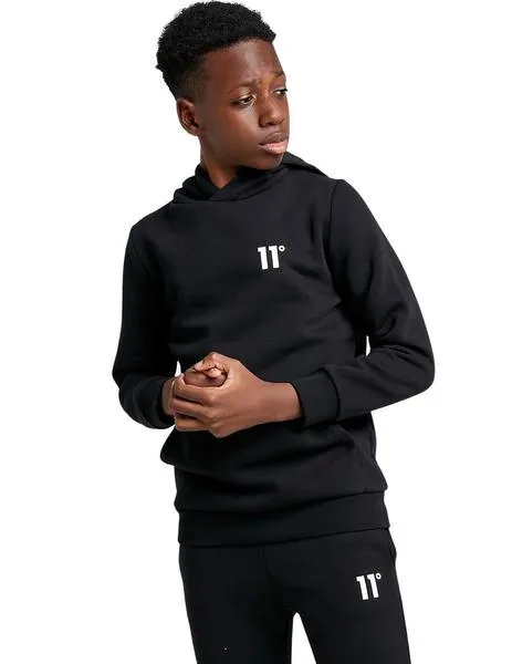 SUDADERA ELEVEN DEGREES CAPUCHA JR CORE SMALL LOGO  BLACK