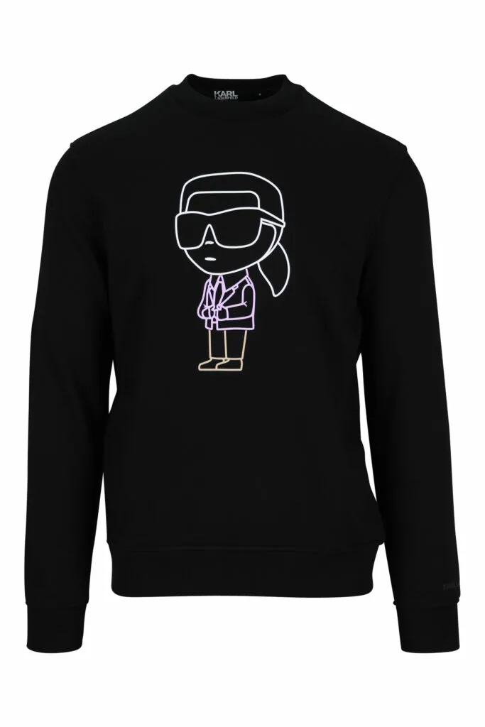Sudadera negra con maxilogo 
