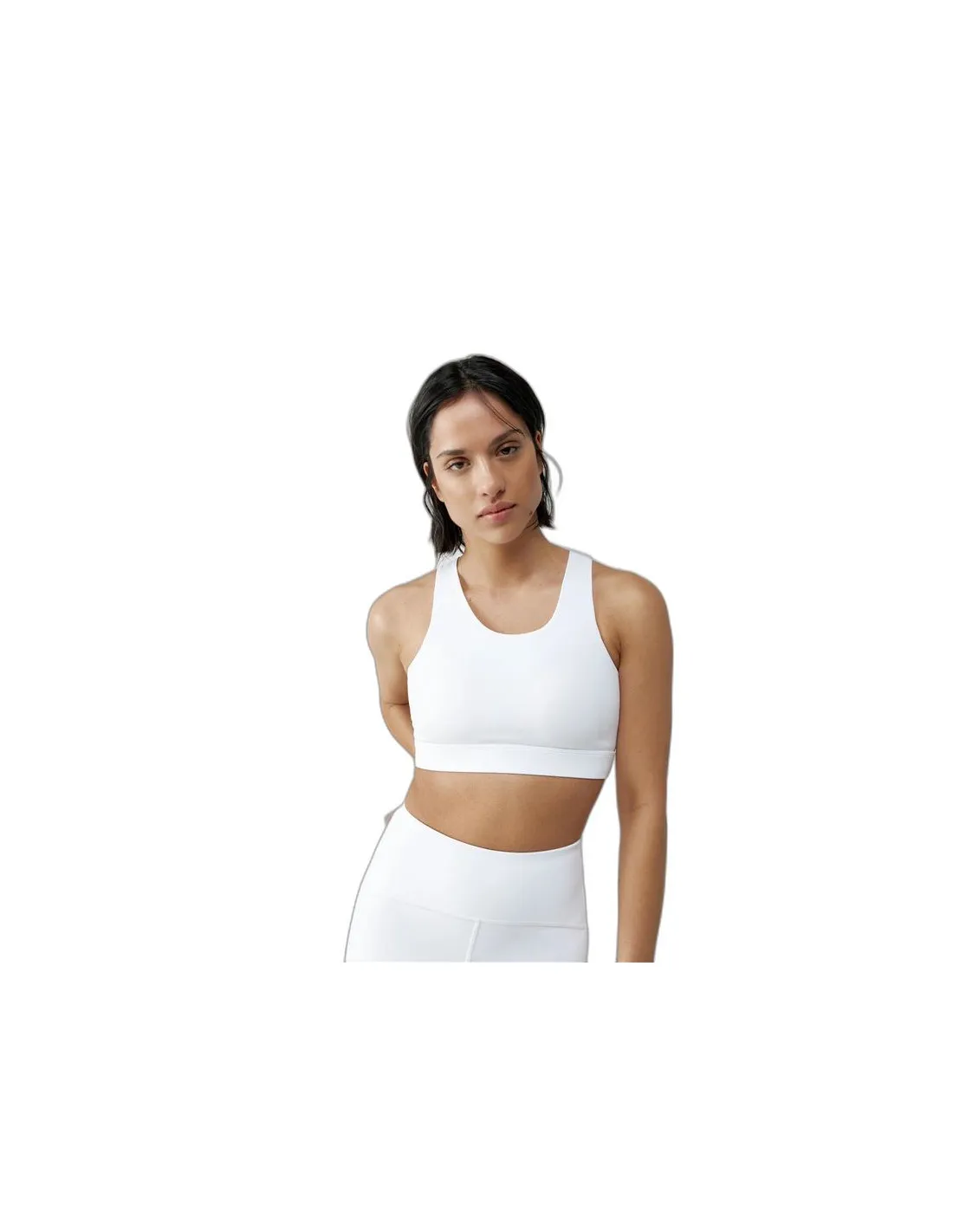 Sujetador deportivo Born Living Yoga Colette Blanco Mujer