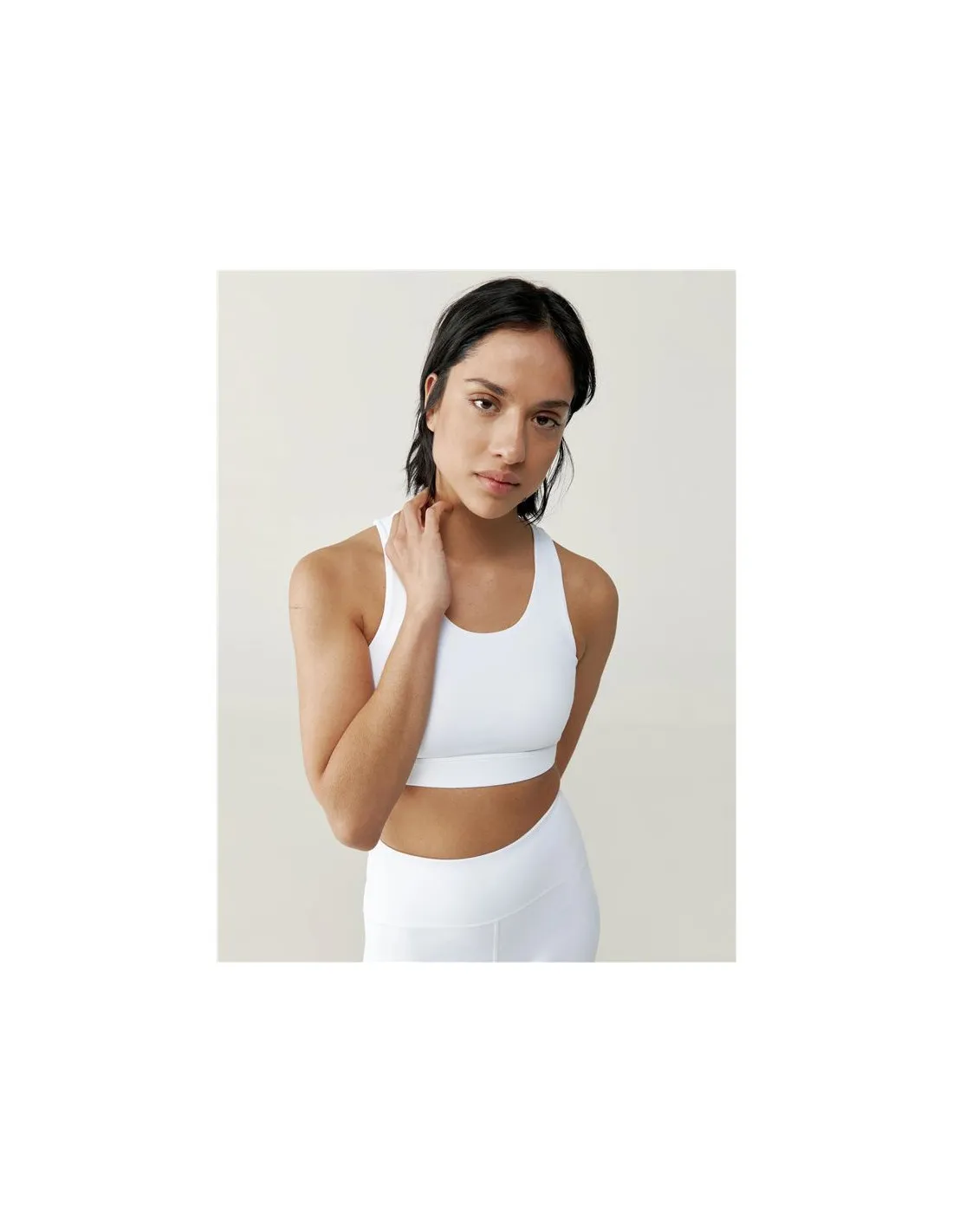 Sujetador deportivo Born Living Yoga Colette Blanco Mujer