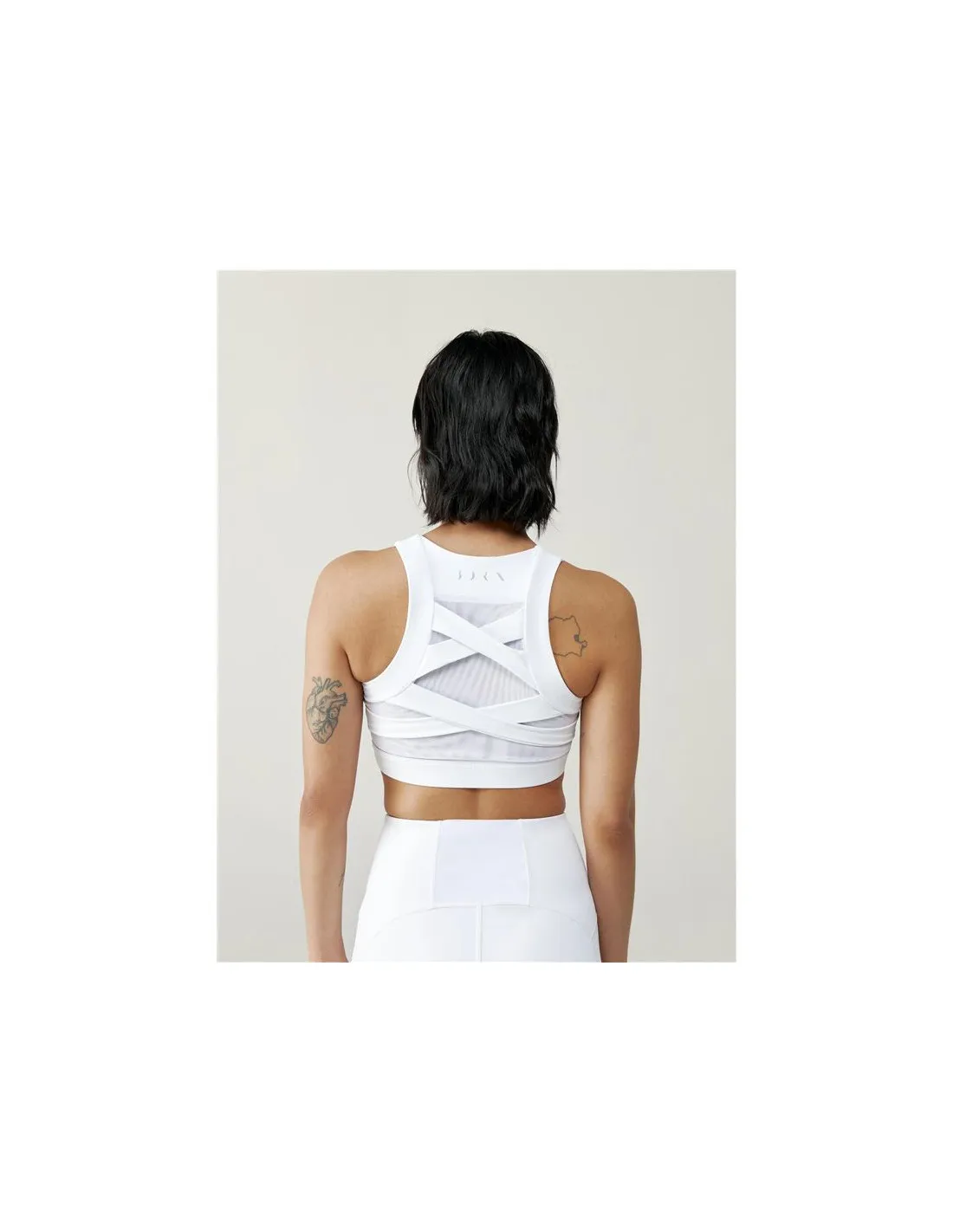 Sujetador deportivo Born Living Yoga Colette Blanco Mujer
