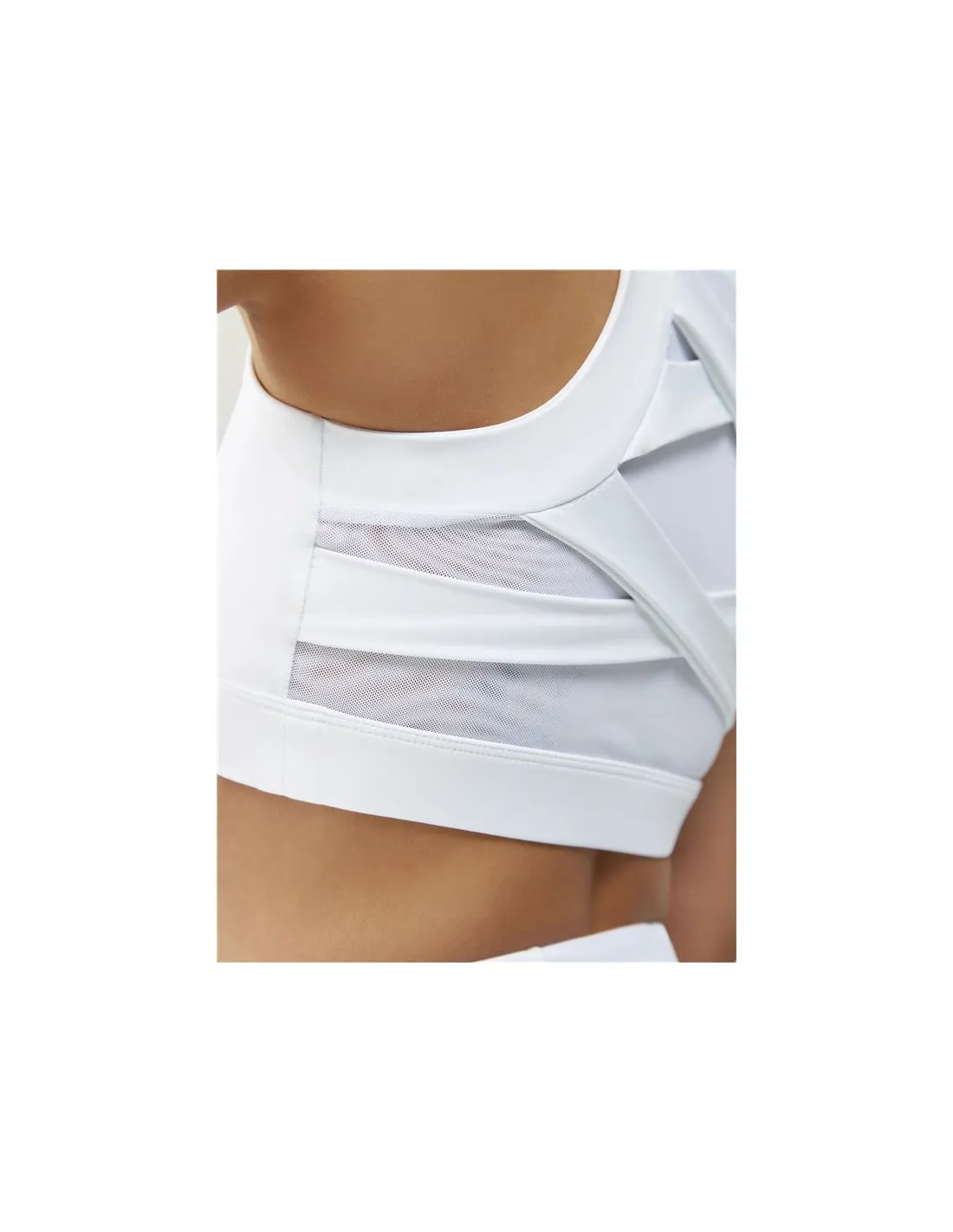 Sujetador deportivo Born Living Yoga Colette Blanco Mujer