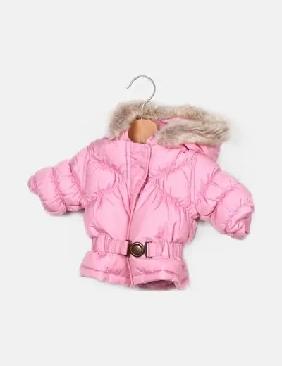 United colors of benetton Abrigo rosa capucha