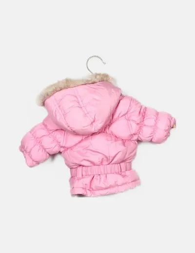 United colors of benetton Abrigo rosa capucha