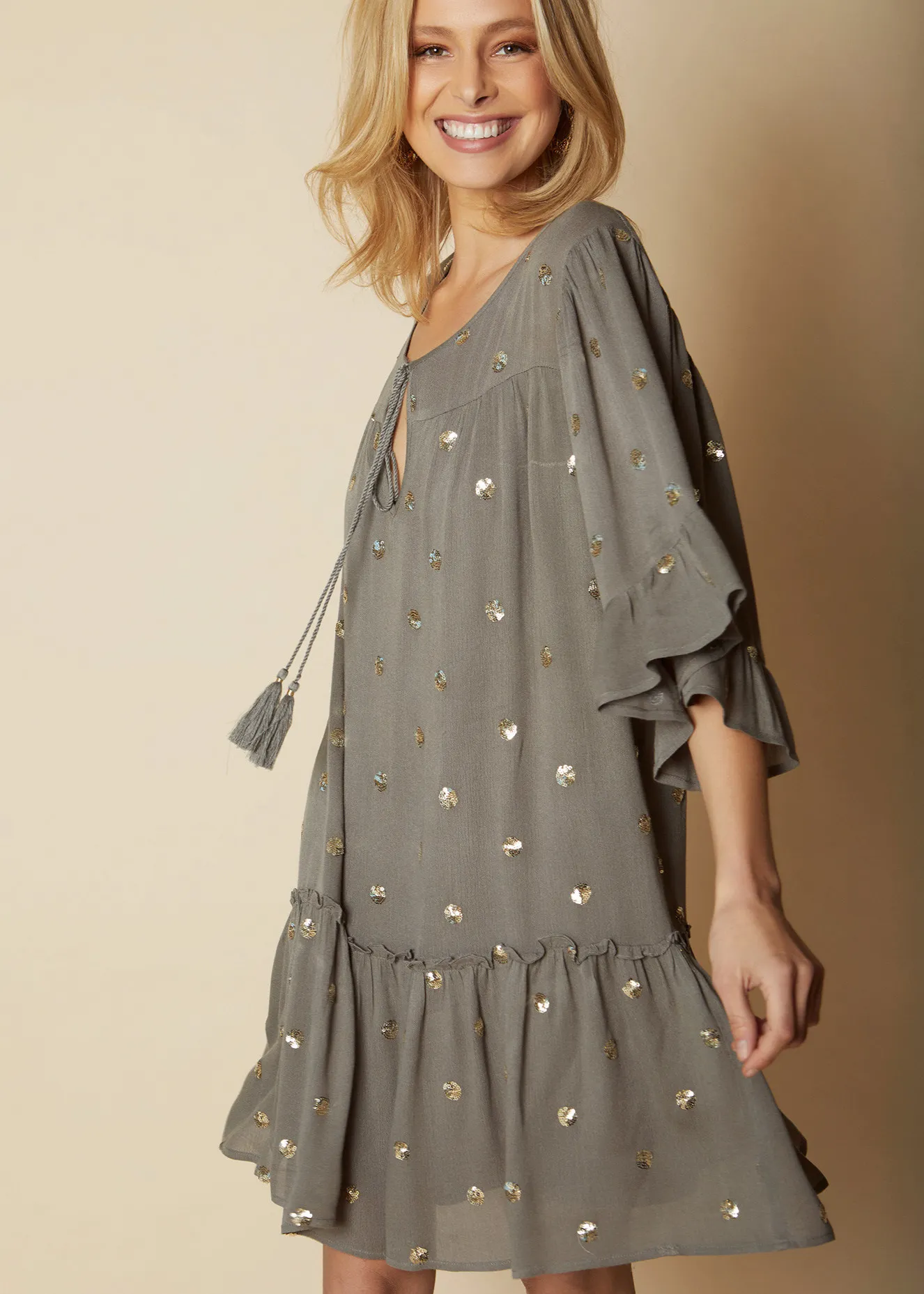 Vestido Bambula tentejuelas