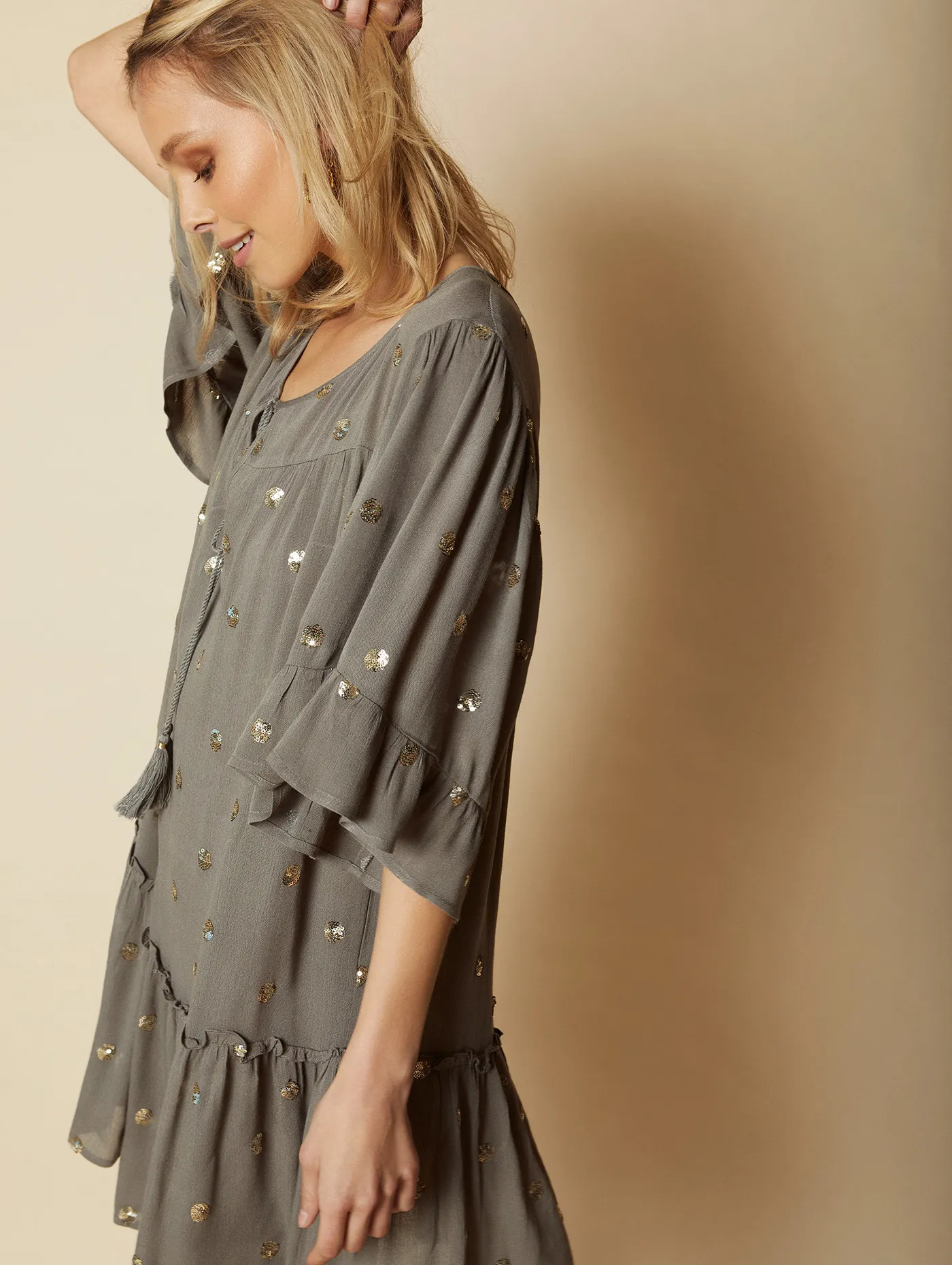 Vestido Bambula tentejuelas