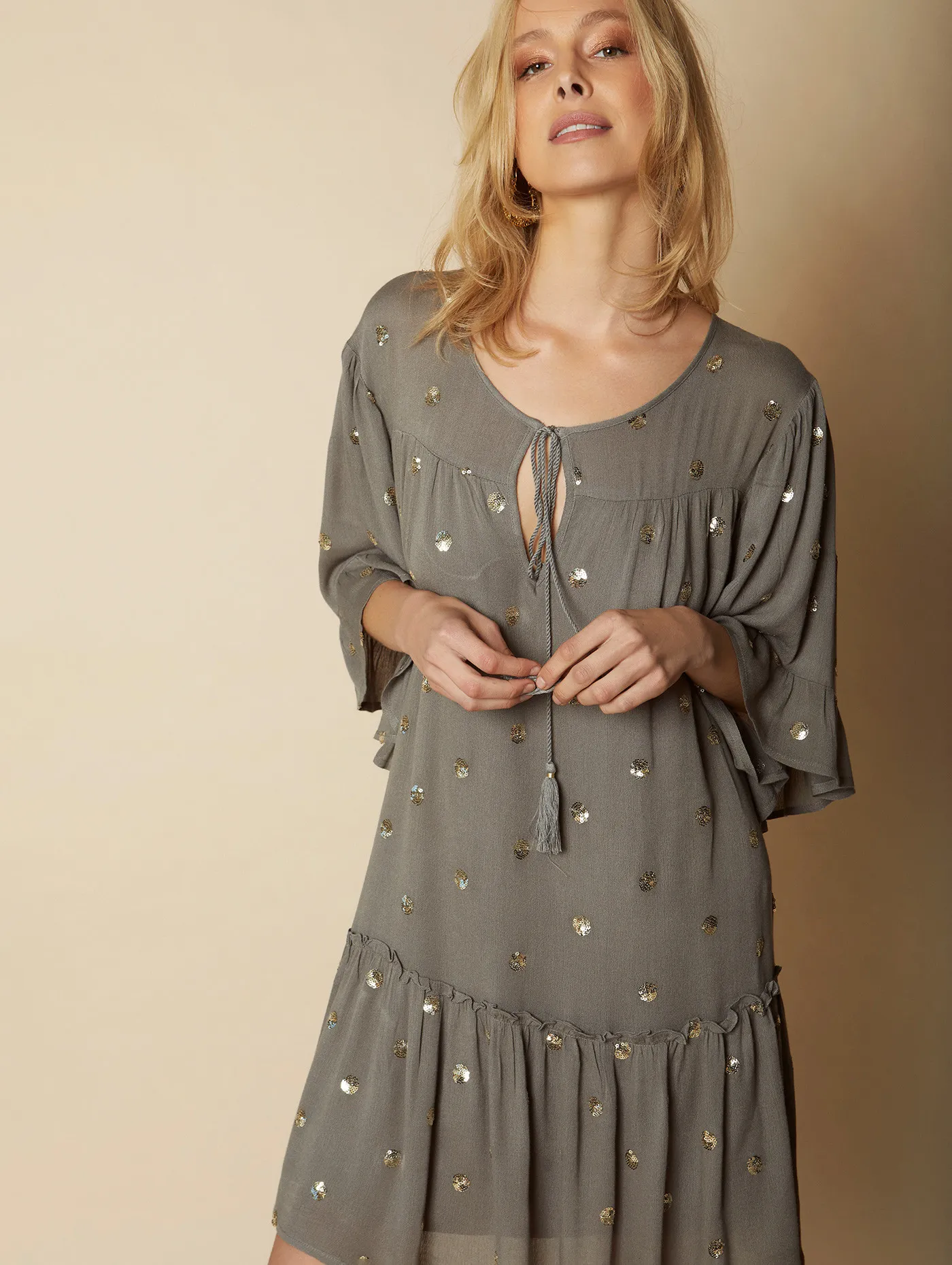 Vestido Bambula tentejuelas