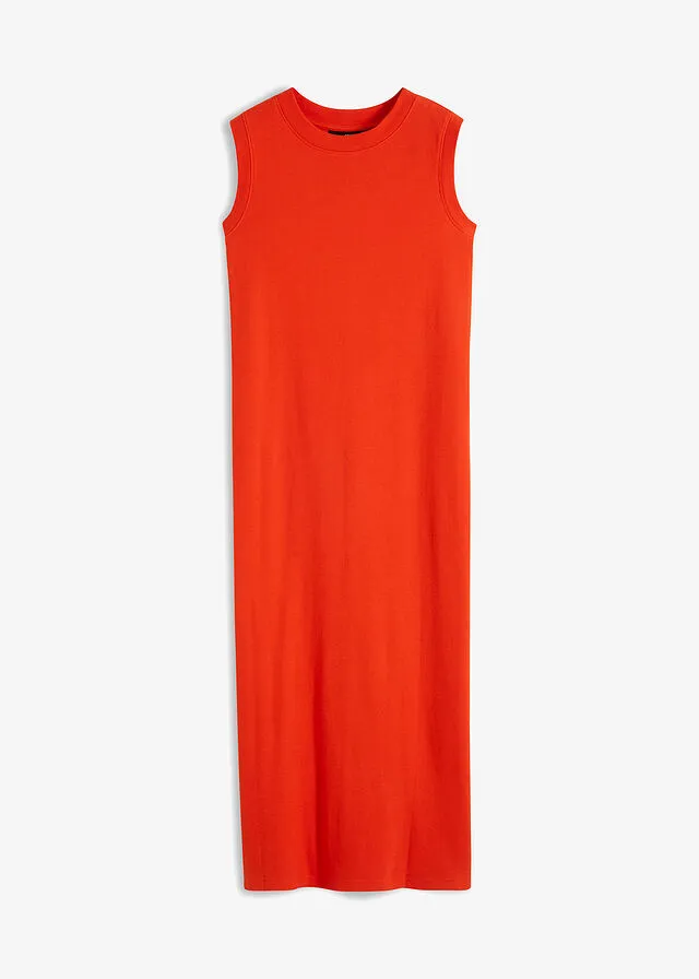 Vestido de punto naranja sanguina