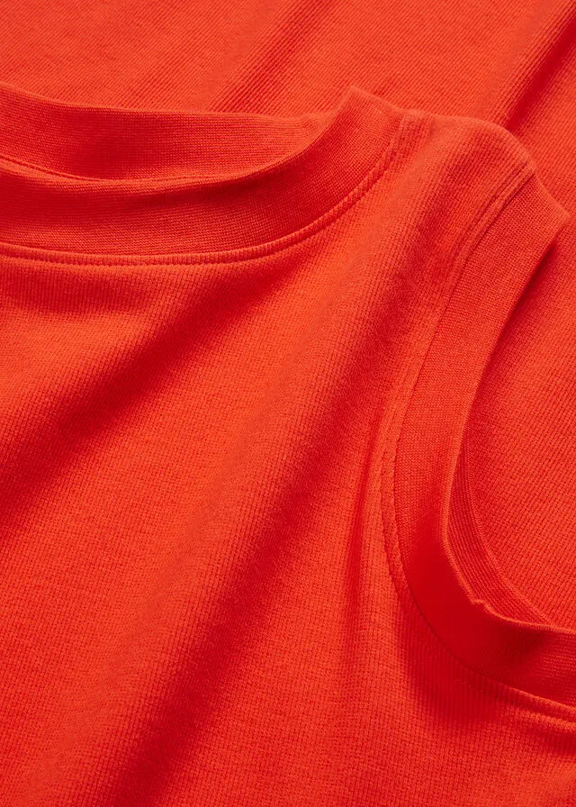 Vestido de punto naranja sanguina