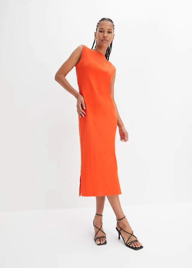 Vestido de punto naranja sanguina