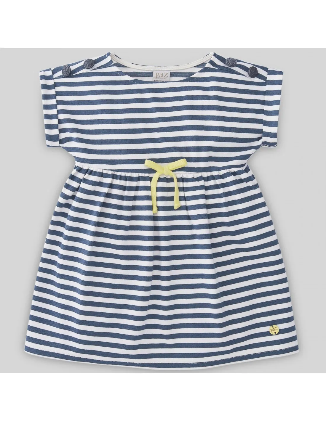 VESTIDO INFANTIL RAYAS SOLAR 49179 PAZ RODRIGUEZ