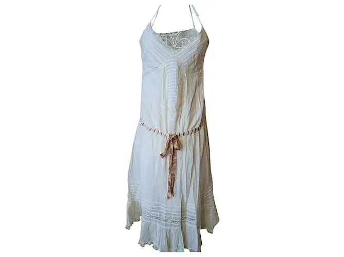 Vestido largo maje Beige 