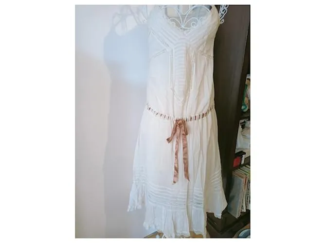 Vestido largo maje Beige 