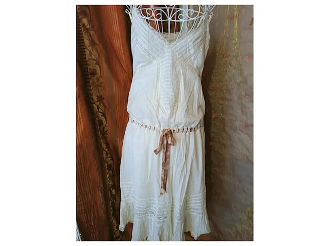Vestido largo maje Beige 