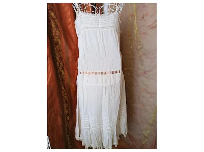 Vestido largo maje Beige 