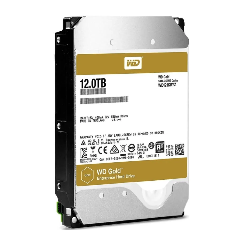 Western Digital Disco Duro Gold SATA 12TB, WD121KRYZ