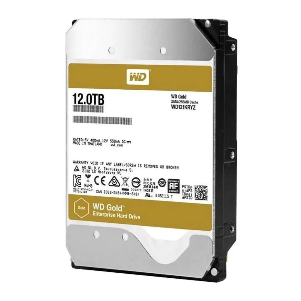 Western Digital Disco Duro Gold SATA 12TB, WD121KRYZ