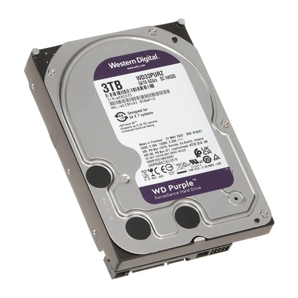 Western Digital Disco Duro Interno Purple 3TB, WD33PURZ