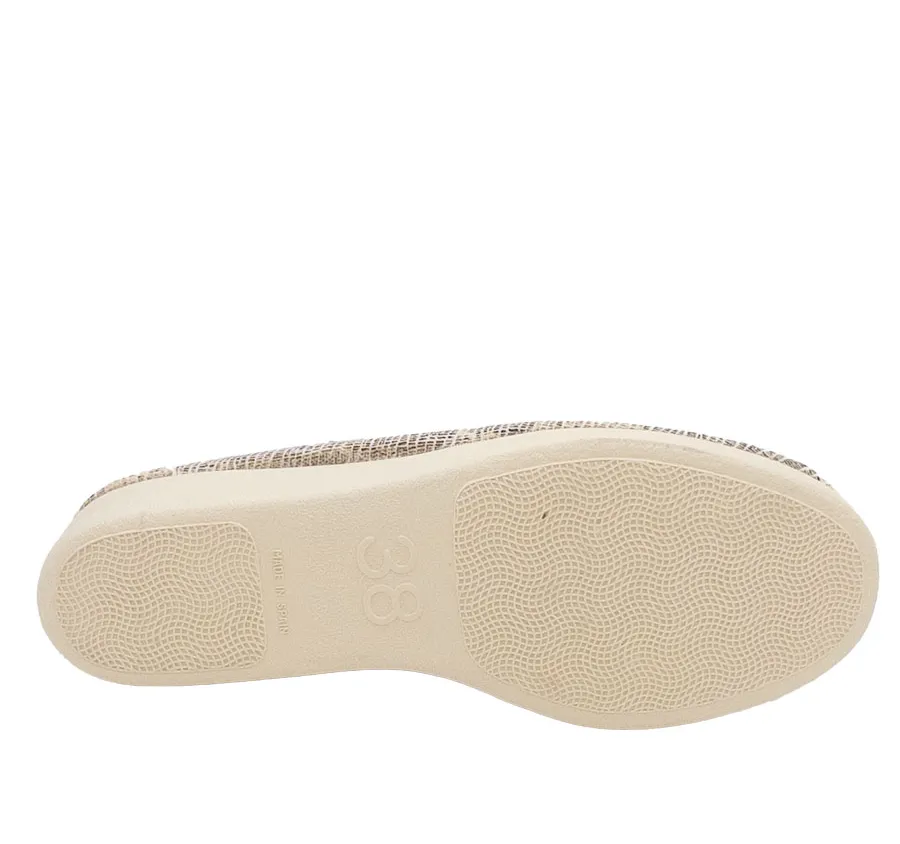 ZAPATILLA CANO CONFORT 2332 ELASTICOS FRESCO Y CÓMODO PARA MUJER NATURAL 28385