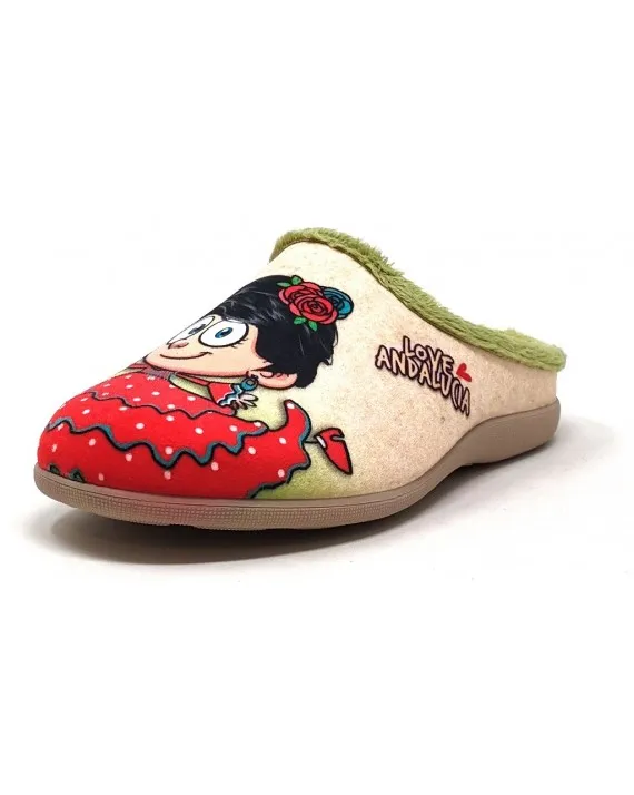ZAPATILLA CASA MUJER 5550 ANDALUCIA