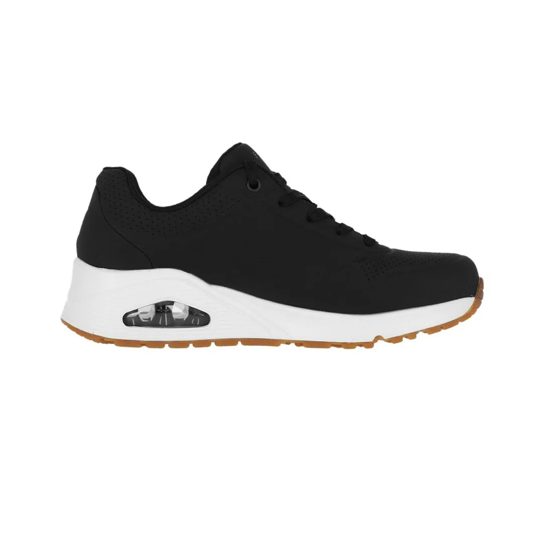 Zapatilla Skechers Wmns Street Uno – Stand On Air Black/White
