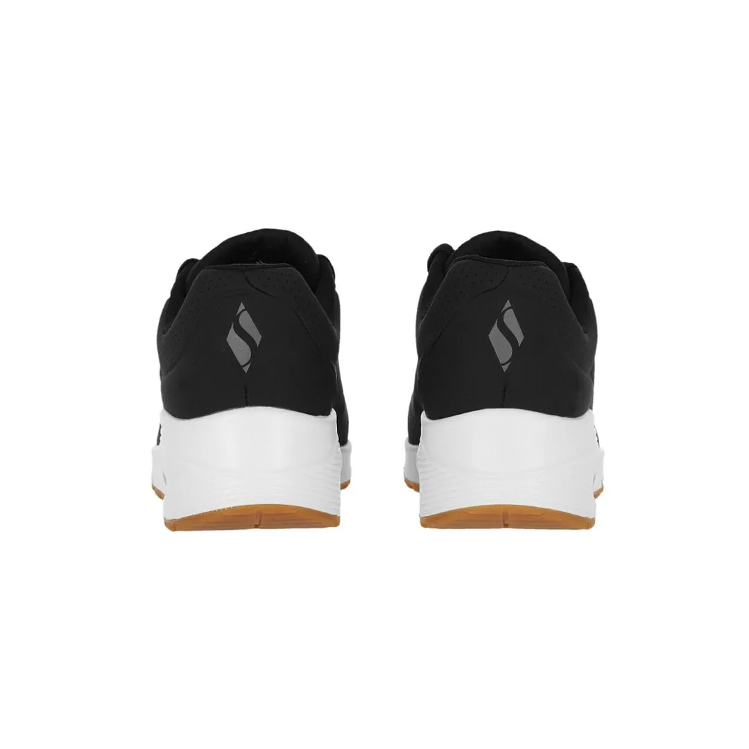 Zapatilla Skechers Wmns Street Uno – Stand On Air Black/White