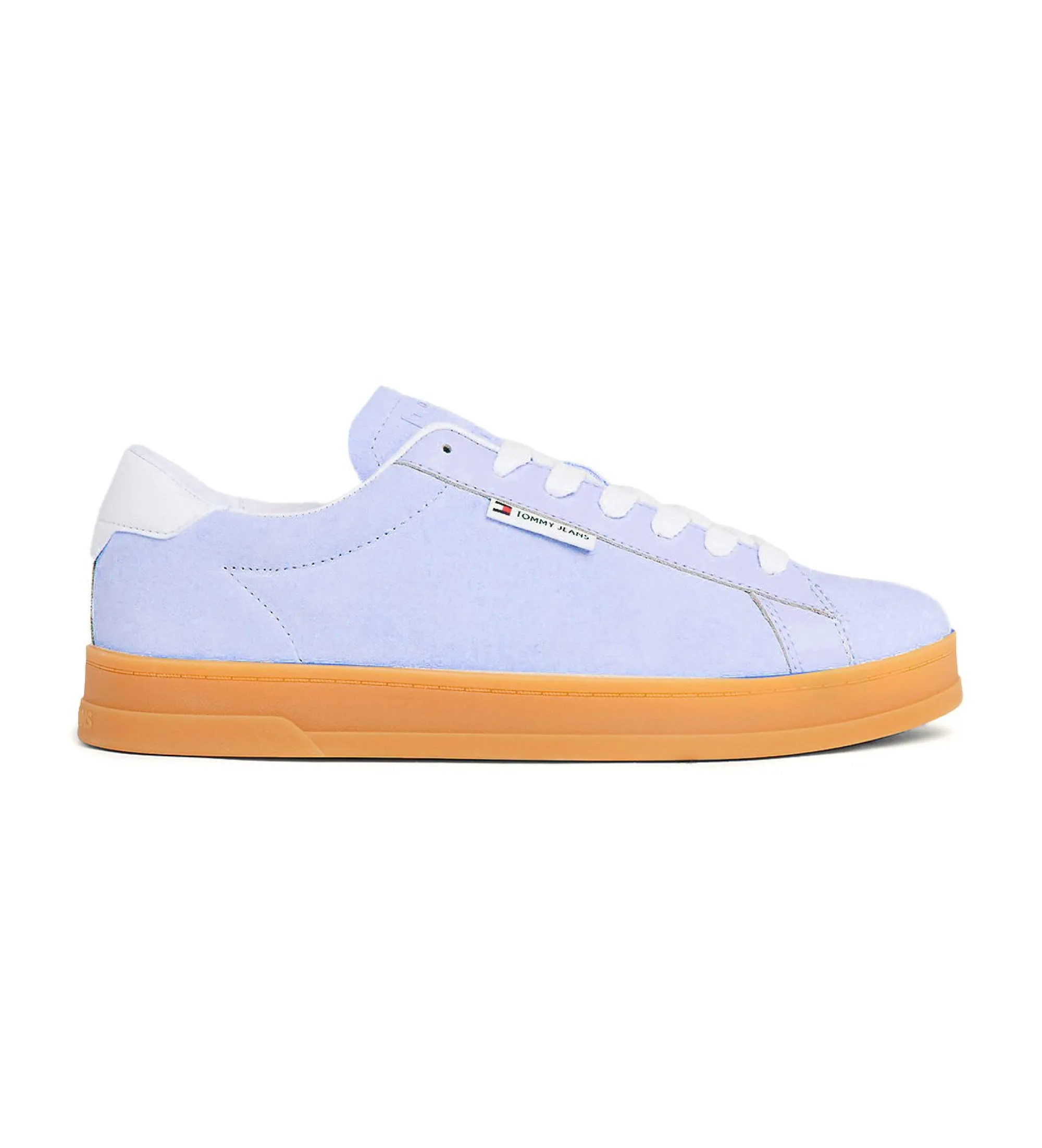 Zapatillas bajas de ante con logo lila