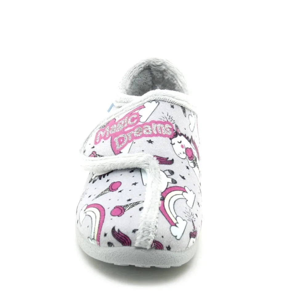 Zapatillas casa Garzón Arcoiris Gris